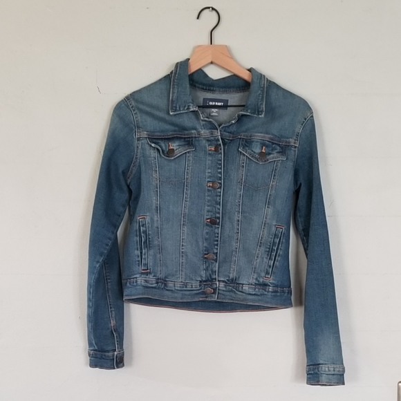 Old Navy | Medium Wash Denim Girl's Jacket - Picture 2 of 6